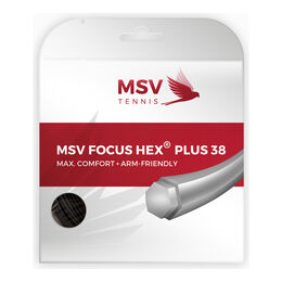 Cordages De Tennis MSV Focus-HEX  plus 38 12m schwarz